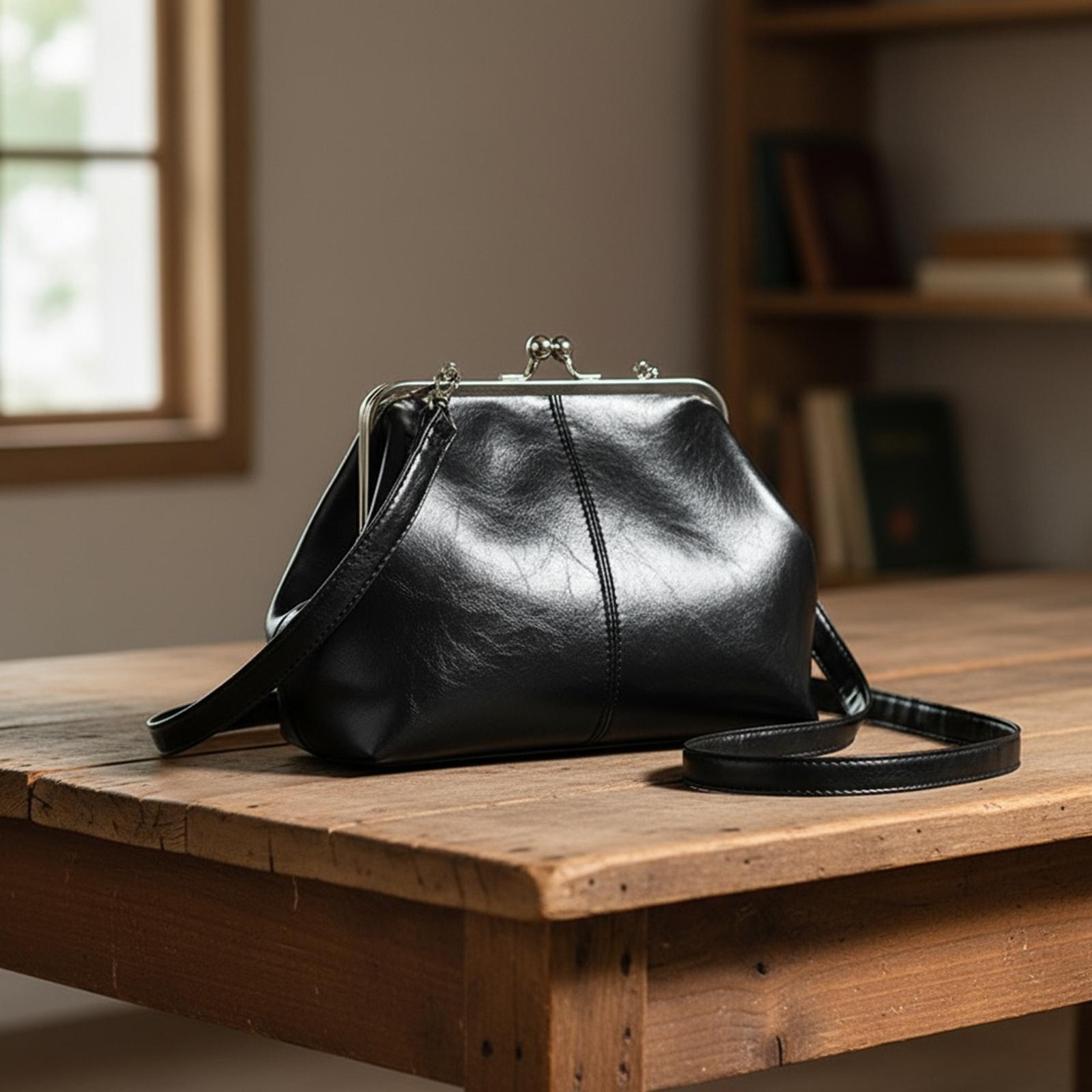 

Women Girls PU Leather Underarm Shoulder Bag with Adjustable Strap One Shoulder Crossbody Bag for Travel Shopping Work Daily Use чорний