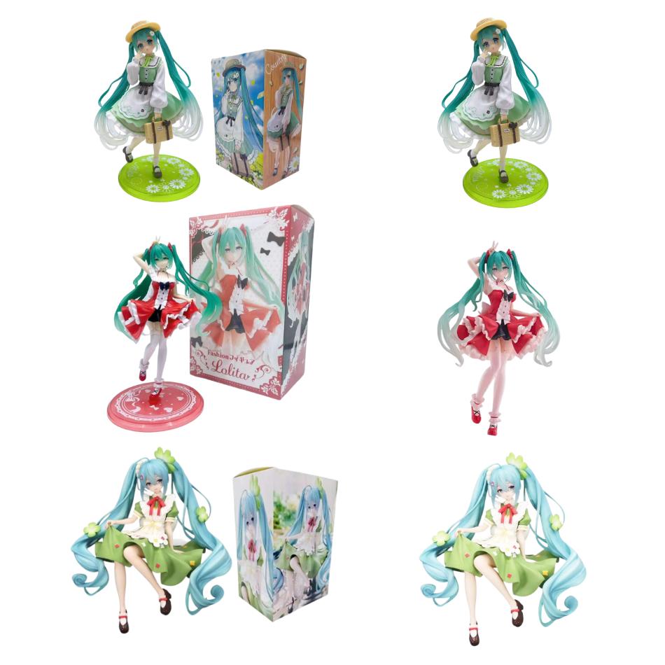 Anime Devil Hatsune Miku Action Figure PVC Model Handmade Cute Girl Desktop Decoration