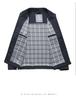 Red Festive Small Stand-Collar Casual Jacket for Middle-Aged Men - Spring/Autumn