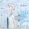 Disney Frozen Elsa Duvet Cover Set Frozen Princess Character Duvet Fitted Sheet Machine Washable Stylish Bed Cover 3-Piece (Single) - Cover,