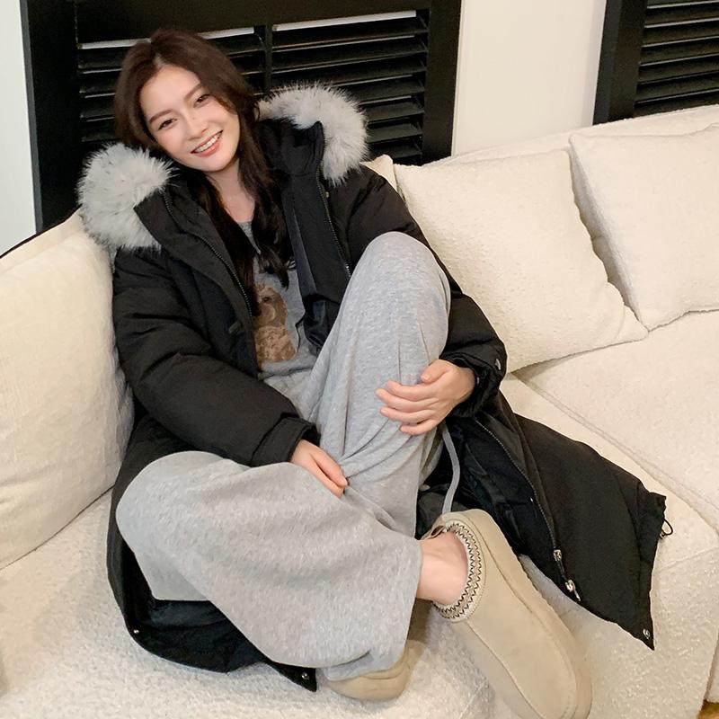 Autumn Winter Thicken Warm Parka Women Casual Sweety Solid Color Big Pocket Loose Hooded Coat Jackets Outwear