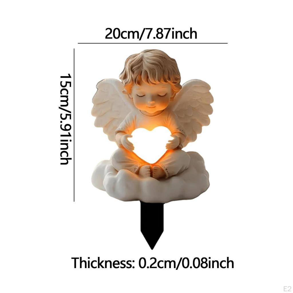 2D Dekorační andělská zápich, zahradní doplněk pro vystavení květináče