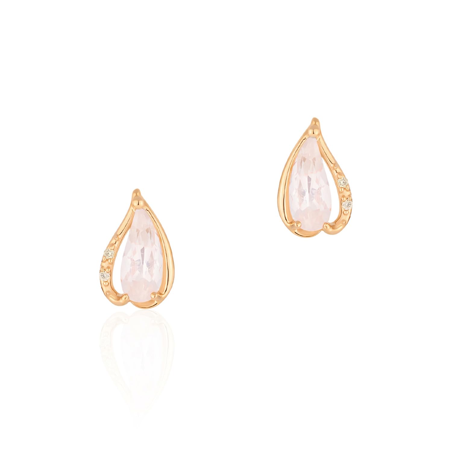 

K10 pink gold earrings 112516153101 [4℃ (Yondo Sea)] [SAKURA Collection]