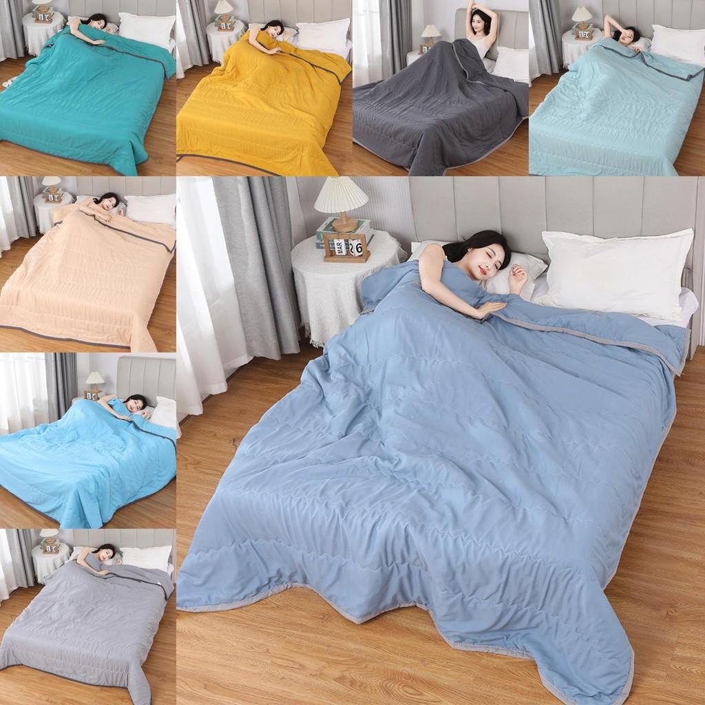 Couette d'été en coton lavable à l'eau avec teinture active pour chambre à coucher et dortoir