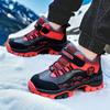 Boys Fleece Boys Middle and Older Children Hiking Shoes Thickened Winter Shoes Warm Cotton Shoes Mountaineering Non-slip Children