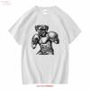 Boxer Boxing T Shirt Dog S Funny For Unisex Crazy Fight Vintage Versatile Fashion Casual Stretched Vintage Unisex