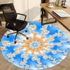1pc Fractal Art Chair Carpet for Office, Soft, Non-Slip Polyester Mat, Office, Entryway, Living Room, Bedroom,  yy251207267