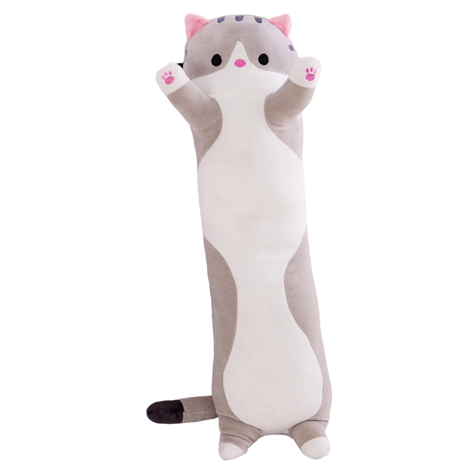 Koogeelife Unisex Body Pillow Plush Stuffed Long Cushion Cat Animal Soft Toy Gift For Sleeping Hugging