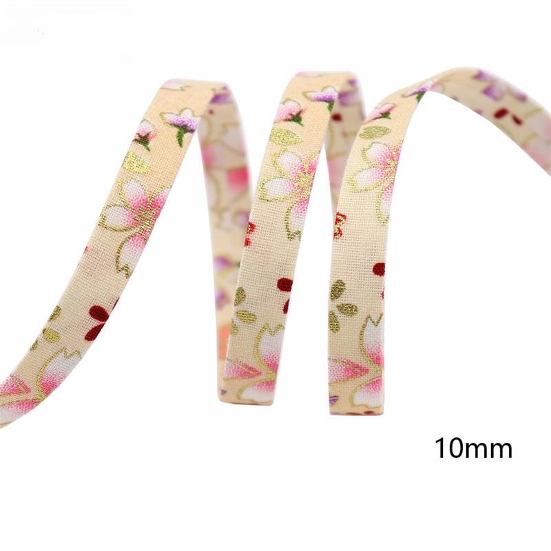 1m Flowers Ribbon Press Cloth Strip DIY Handmade Materials Headwear Hair Bows Clothing Shoes Hats Crafts
