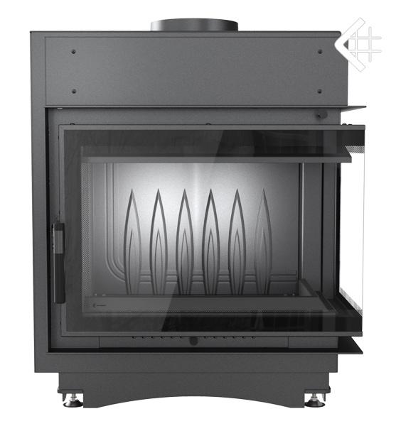 Gusseisenkamin KRATKI MAJA DECO rechts 8 kW Ø 150