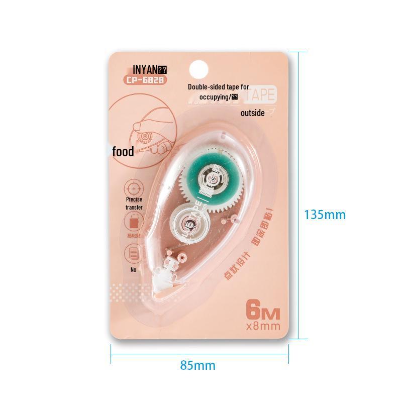 Double-Sided Transparent Dot Tape: High Viscosity Correction Tape, Cute Student Stationery