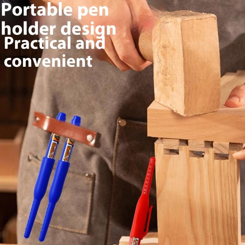 Marker cu vârf lung 45mm Marker cu vârf lung Rezistent la apă Acoperire profundă Marker pentru marcare tâmplărie Pentru lemn Sticlă Metal Plastic