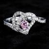 925 Silver Women's Wedding Engagement Ring with AAAA CZ Promise Gift 20 Styles