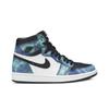 Womens Air 1 Retro High OG 'Tie-Dye' (women's Sizes) White / Black / Aurora Green Vintage Basketball Shoes CD0461 100