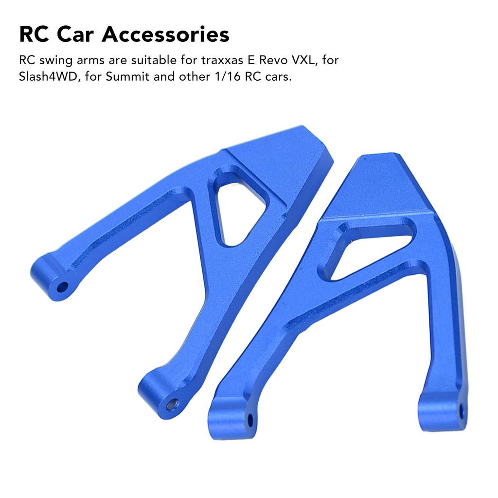 1 Pair RC Rear Upper Suspension Arm Aluminum Alloy RC Rear Upper Swing Arm for   Slash4  1Celsius16 RC Cars
