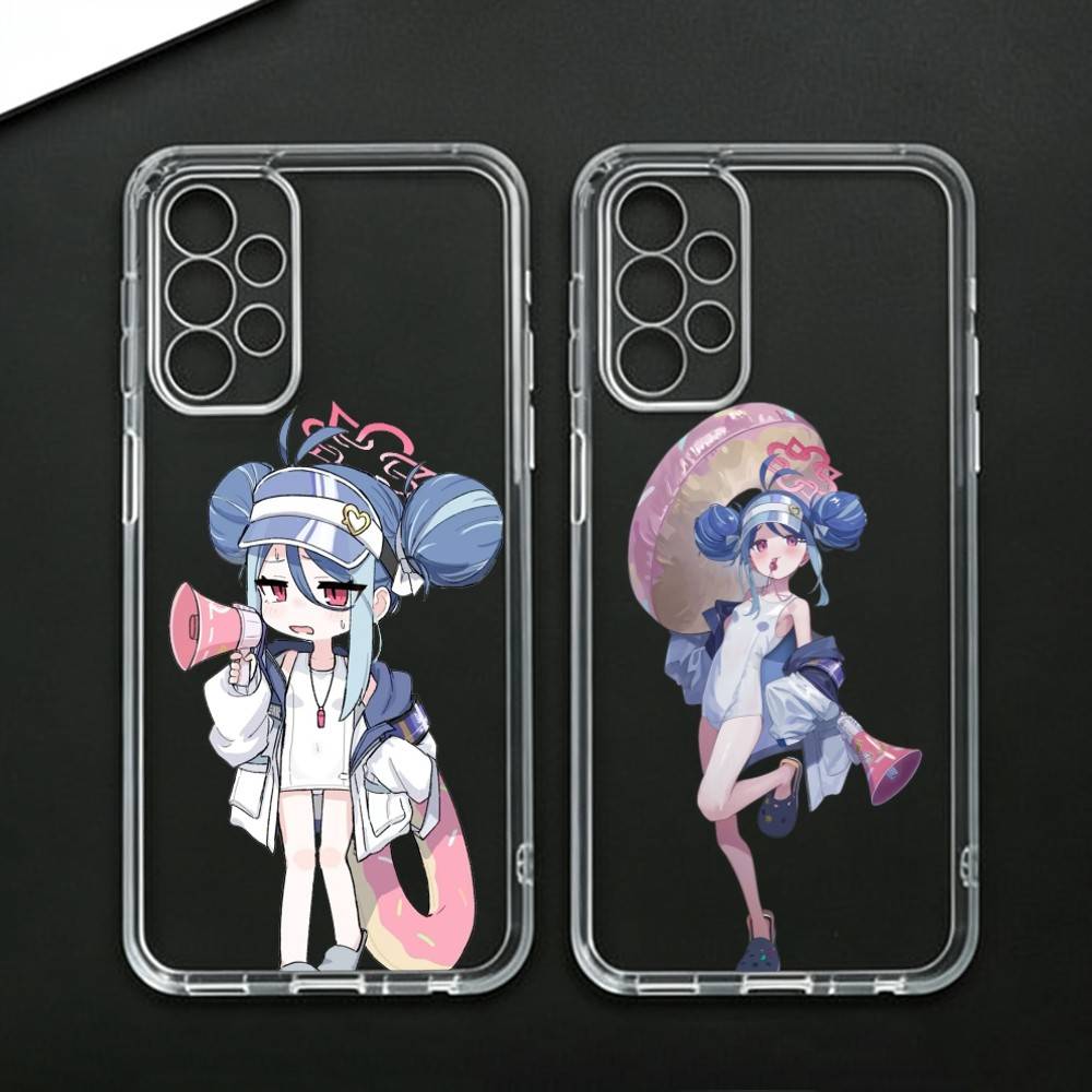 Nemugaki Fubuki Blue Archive Phone Case For Samsung Galaxy A71,A70,A52,A51,A40,A30 Transparent Cover