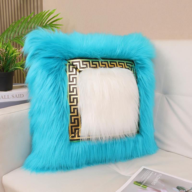 

Европейская плюшевая наволочка в стиле инс, домашняя плюшевая наволочка, наволочка 45 * 45cm [without pillow core]