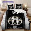 Juventus Gloria Champions League Set da tre pezzi (1 * copripiumino + 2 * federa, senza nucleo) Set di Biancheria da letto morbido e confortevole