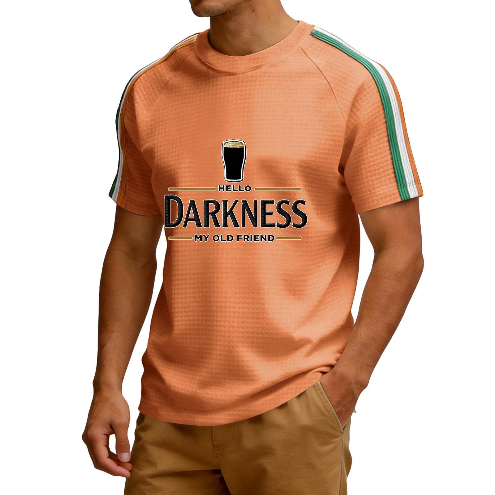 

Чоловіча футболка Darkness My Old Friend Ірландська пивна футболка Ірландія Футболка XL помаранчевий