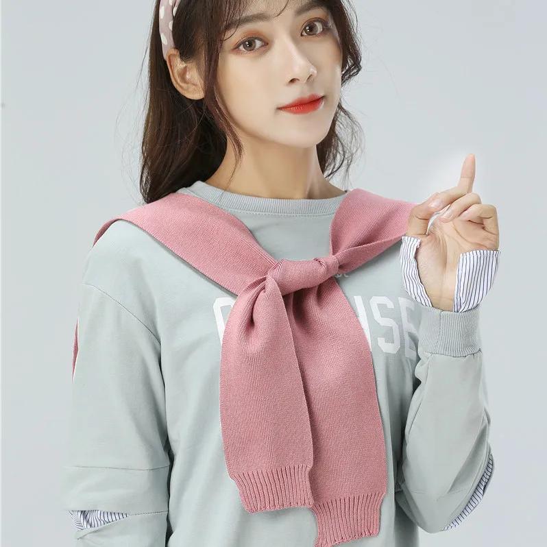 Women Striped Fake Collar for Women Solid Detachable Collars Removable Shawl Sweater False Collars Cape Sholder with Sleeves