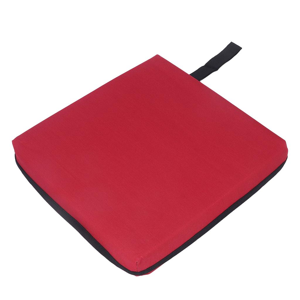 Outdoor Seating Pad Multipurpose Single Layer Sponge Oxford Cloth Chair Back Pad Cushion for Stadium Wine Red