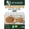 Cordyceps en poudre bio 50g - qualité supérieure - amoseeds