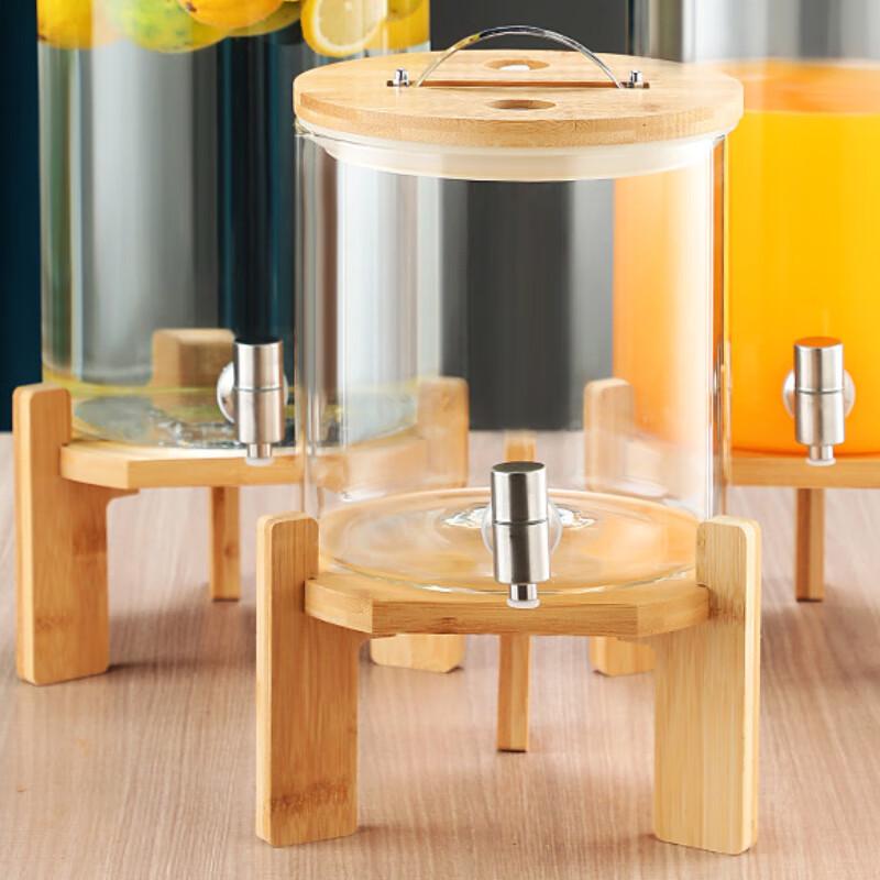 Lu Fenglai High Borosilicate Glass Beverage Dispenser with Faucet