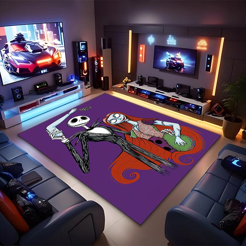 1PC The Nightmare Before Christmas Rug - home decoration Carpet For Living Room Bedroom Flooring Computer Chair Area Rug