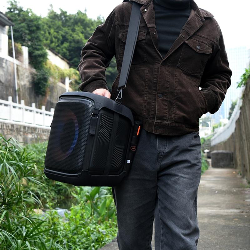 Speaker Cover Reinforced EVA Padding and Soft Lining Hollowed Design Includes Adjustable Carrying Strap for Encore 2