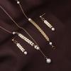 Personality Necklace/Bracelet/Earrings Jewelry Sets for Women Golden Wheat Ear Chain Charms Wedding Party Jewelry Gifts