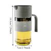 Heat-Resistant Drip-Free Oil Dispenser Borosilicate Glass Dual-Use Vinegar Dispenser 550ml Automatic Seal Oil Can Cooking Oil