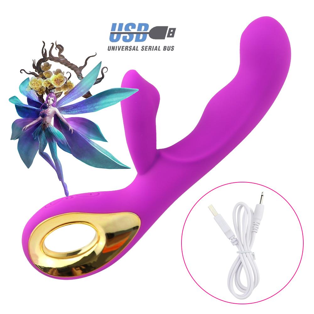 G Spot Rabbit Vibrator For Women 10 Vibrating Clitoris Stimulator Powerful Dildo Vagina Massager Sex Toys for Couple Pleasure