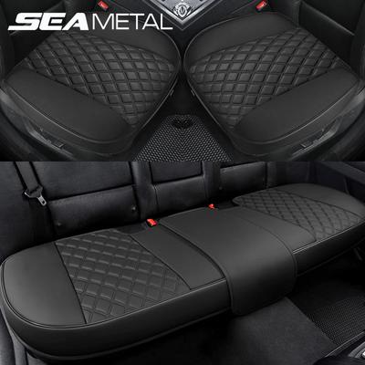 Coprisedile Auto Lusso Pelle PU Coprisedile Cuscino Protettore Tappetino Per la Maggior Parte delle Auto Berlina SUV&Hatchback