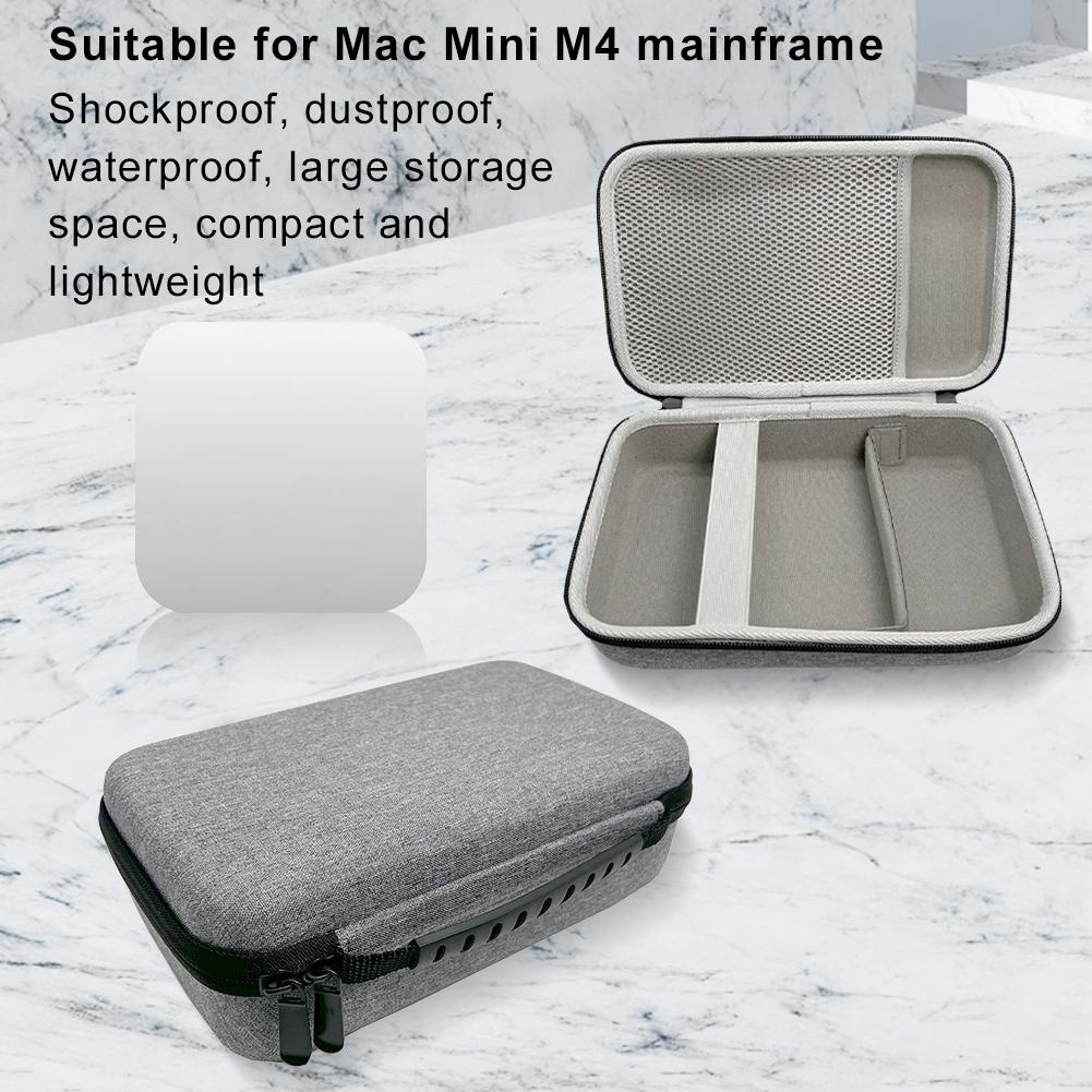 Hartschalenetui für Mac Mini M4 Wasserdichte Tragbare Aufbewahrungstasche Kratzfeste Schutzhülle für Mac Mini Desktop-Computer M4 Chip
