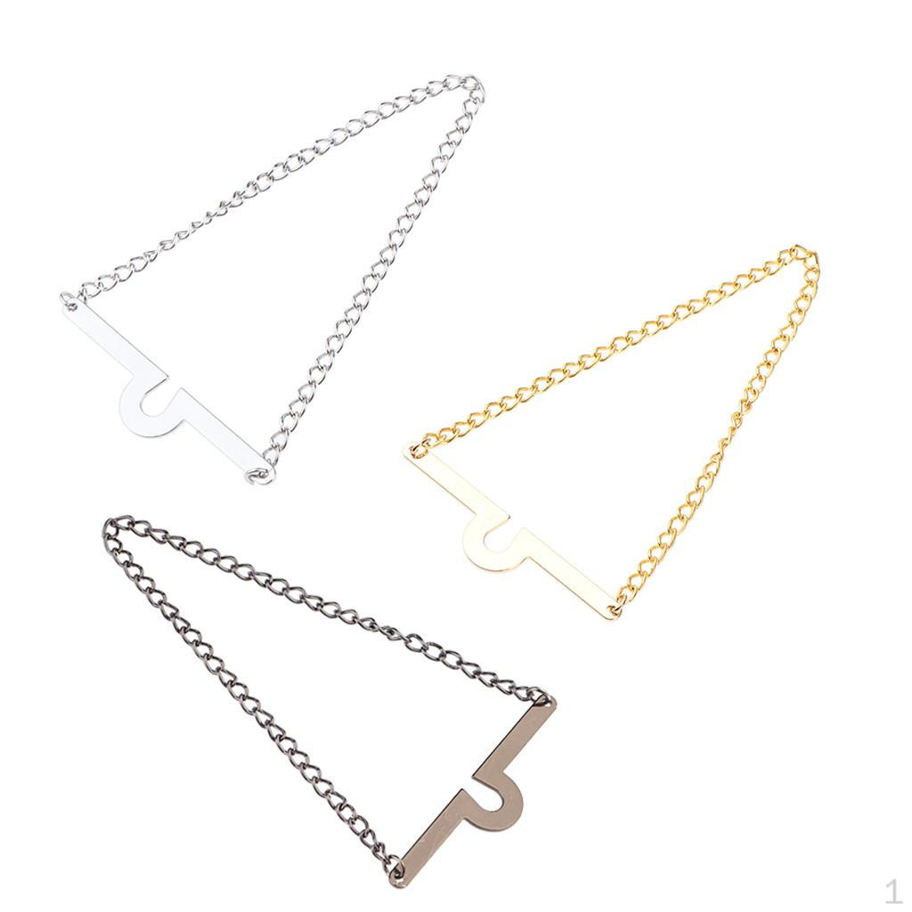 

3x Модные клипсы-галстуки-бабочки с цепочками для мужчин / мальчиков