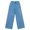 MLB Basic Mega Logo Loose Wide Leg Multi Pocket Slimming Jeans Women Jeans 3FDPB0551-50BLL
