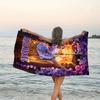 1pc Princess8 Beach Towel with Custom Name, Beach/Swimming/Bath/Picnic/Camping Towel, Suitable for Seaside Beaches