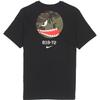 Men's Back Cartoon Devil Camouflage Pattern Printing Casual Round Neck Short Sleeve Black T-Shirt DV2072-010