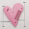 Pink Heart-Shaped Hair Trimmers for Women - Portable, Scent-Free Intimate Grooming Tool with Easy-Press Release Button for Eyebrow Shaping
