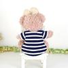 Clothes for Stuffed Animals Such As Made In Knitted Cds509pt Puppets, ShellieMay, Clothes, Costumes, Japan, One-piece, Navy, Striped, Dress-up,