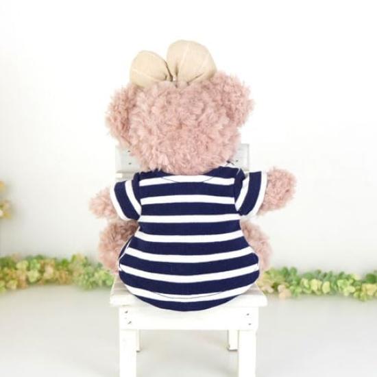 Clothes for Stuffed Animals Such As Made In Knitted Cds509pt Puppets, ShellieMay, Clothes, Costumes, Japan, One-piece, Navy, Striped, Dress-up,