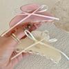 New Style Cute Sweet Hair Claw with Ribbon Bowknot Simple and Fashion Shark Clip Women Girls Hair Accessories Hair Clip Headwear