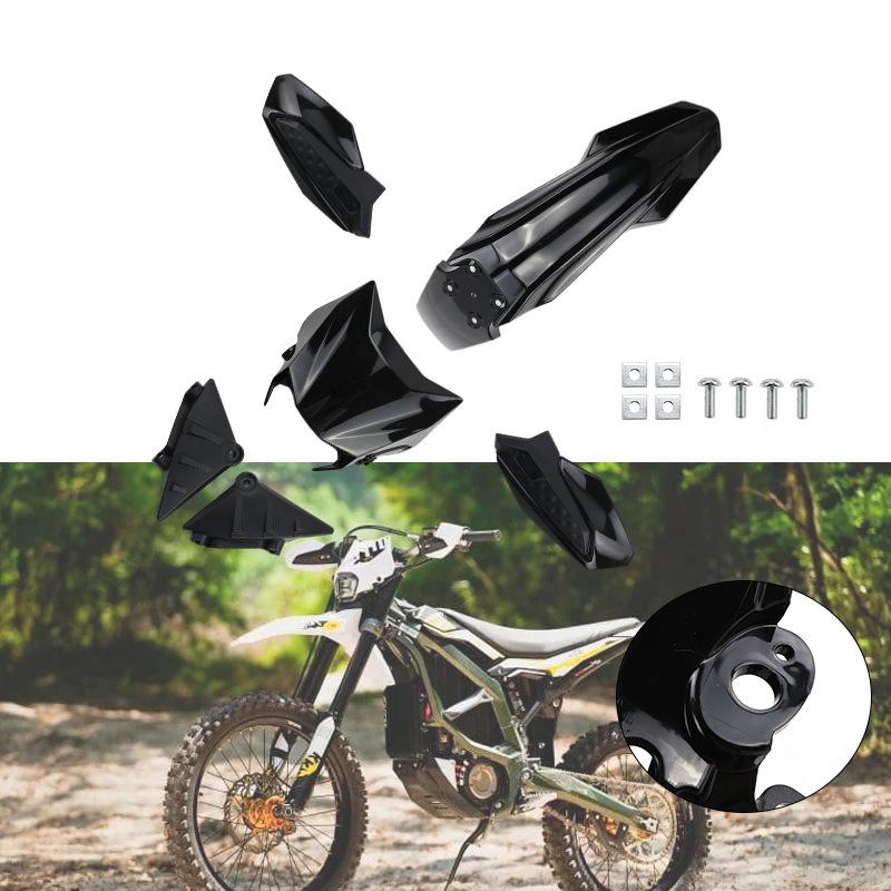 Premium Qulong Jifeng Black Warrior Off-Road Motorcycle Fender and License Plate Cover