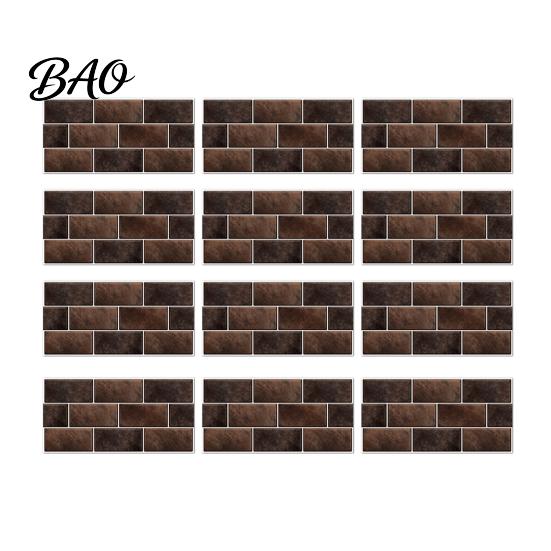 Cover Wall Defects Stickers Self-Adhesive PVC Tile Stickers, Waterproof Mosaic Pattern Decals for Kitchen Bathroom Renovation Supplies Home