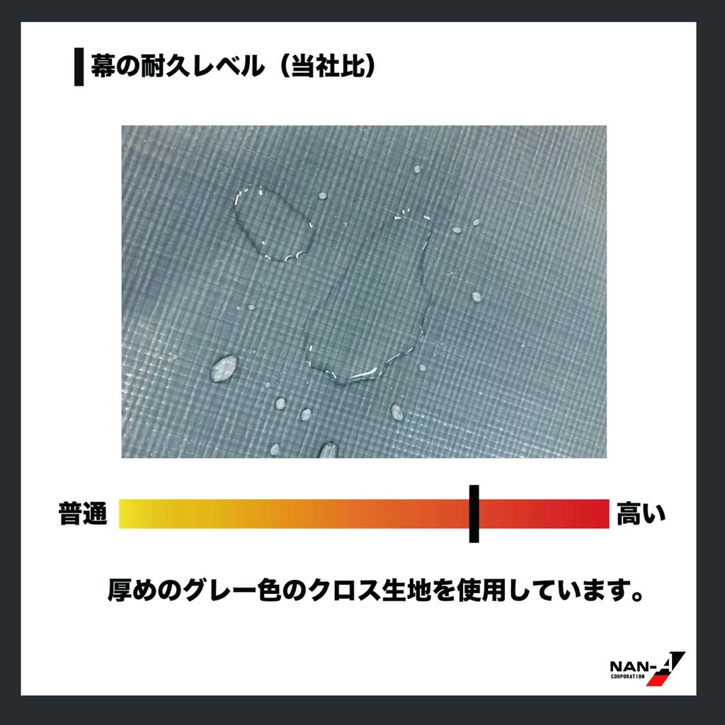 Nan-a Corporation Pipe Warehouse GR-10 Rear Curtain Gray Made in Japan