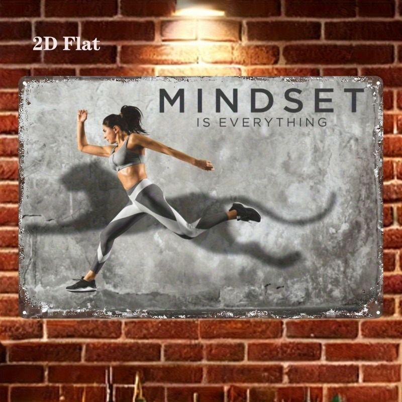 Gym Motivation Metal Tin Sign Fitness Weightlifting Dumbbell Wall Art Decor Home Gym Garage Man Cave Poster Painting