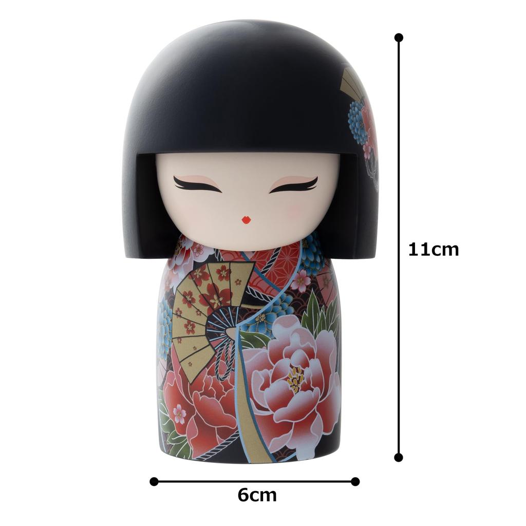 Kimmidoll Kokeshi Doll MIHO 11cm TGKFLJP03 L, Tall,