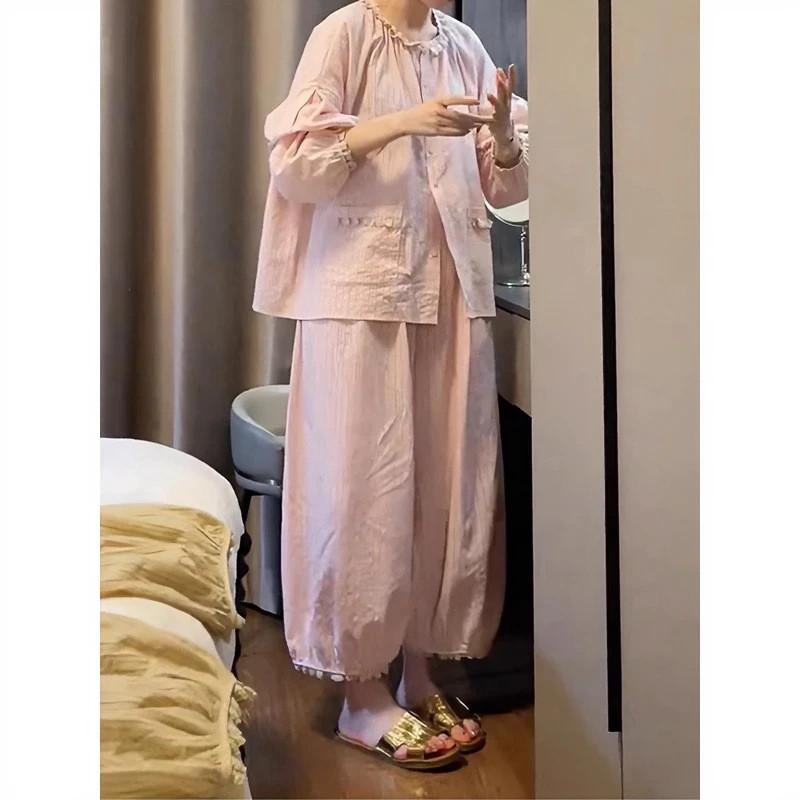 Cloud Cotton Lounge Set For Women With Breathable Fabric Casual Wear For Home And Outdoors