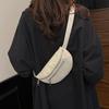 Trendy Women's Bags, Street Trend Corduroy Fanny Packs, Simple Casual Breast Bags, Large-capacity Shoulder Messenger Bags