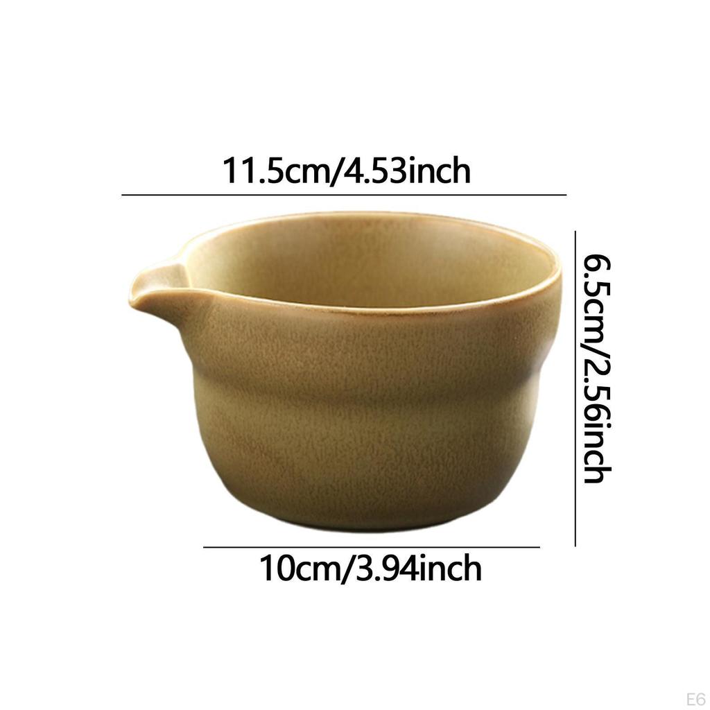 Ceramic Matcha Bowl Handcrafted Mixing Bowls Traditional Porcelain Tea for Kitchen